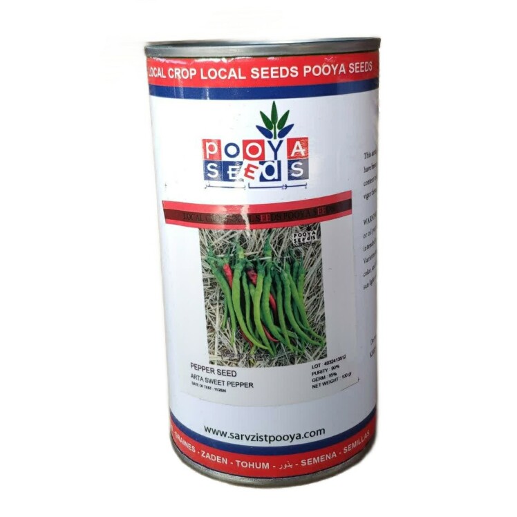 بذر فلفل قلمی شیرین آرتا 100 گرمی